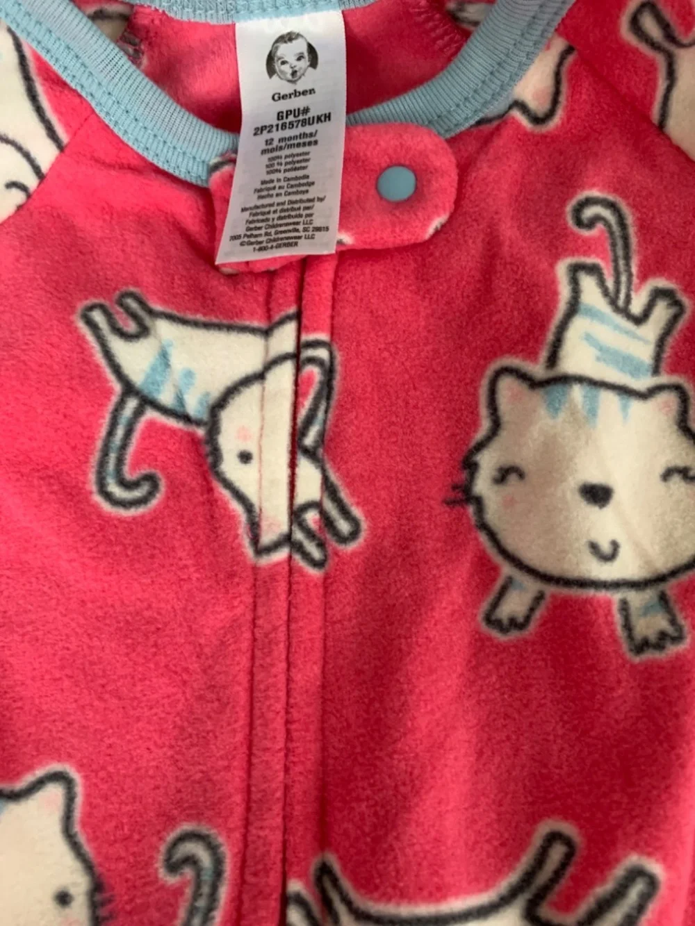 NWT Gerber set of two pajamas 12M